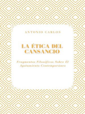 cover image of La Ética del Cansancio